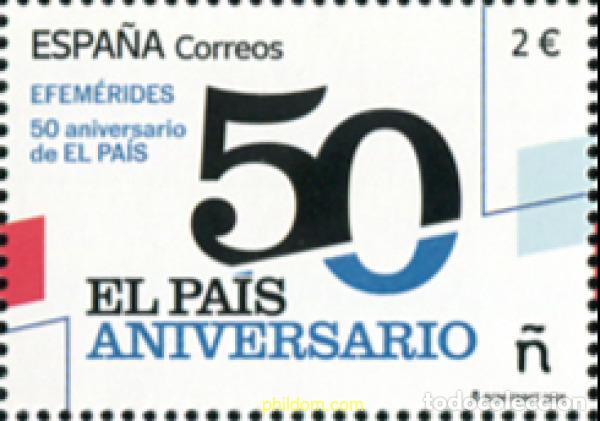 Sellos: 787318 MNH ESPA&Ntilde;A 2026 EFEM&eacute;RIDES. 50 ANIVERSARIO EL PA&iacute;S.