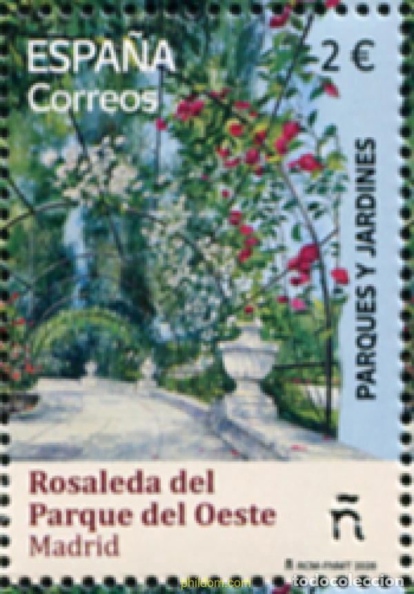 Sellos: 789694 MNH ESPA&Ntilde;A 2026 PARQUES Y JARDINES. ROSALEDA DEL PARQUE DEL OESTE. MADRID.