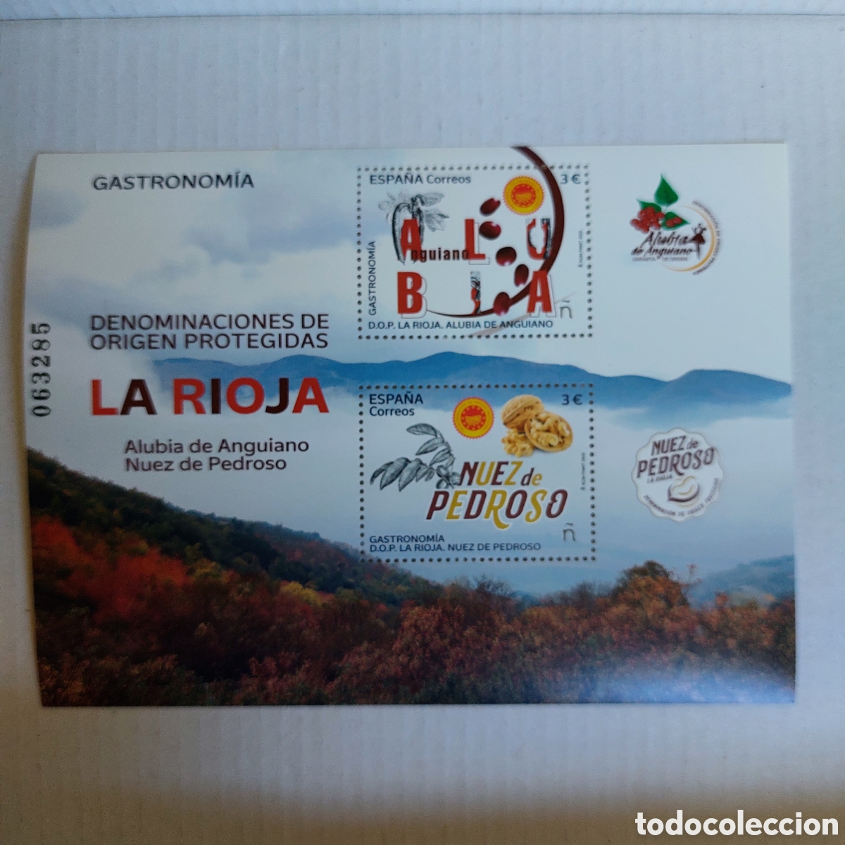 Sellos: 2022 Espa&ntilde;a nuevo Gastronom&iacute;a La Rioja