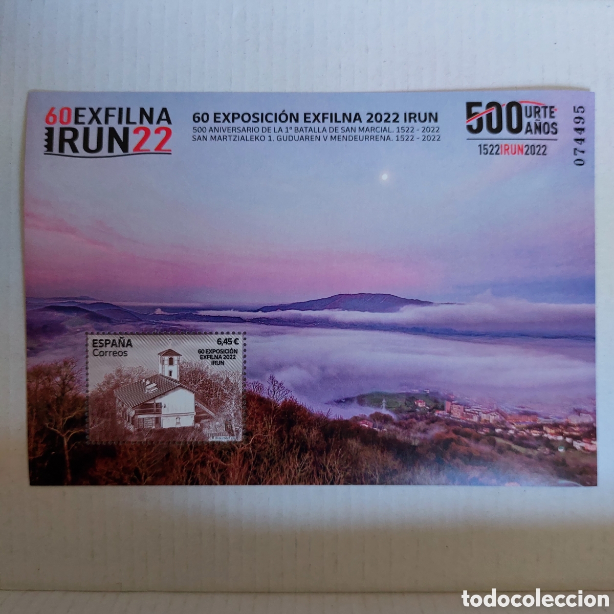 Sellos: 2022 Espa&ntilde;a nuevo Exfilna Irun