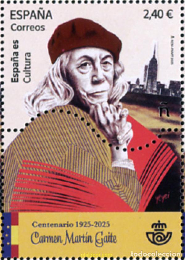 Sellos: 762672 MNH ESPA&Ntilde;A 2025 100 A&ntilde;OS DEL NACIMIENTO DE CARMEN MART&iacute;N GAITE 1925-2025