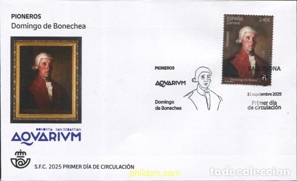 Sellos: 773762 MNH ESPA&Ntilde;A 2025 PIONEROS. DOMINGO DE BONECHEA.
