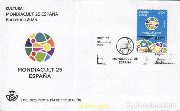 Sellos: 773764 MNH ESPA&Ntilde;A 2025 CULTURA. MONDIACULT 25 ESPA&Ntilde;A. BARCELONA 2025.