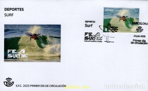 Sellos: 769774 MNH ESPA&Ntilde;A 2025 DEPORTES. SURF.