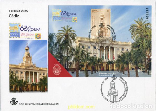 Sellos: 777329 MNH ESPA&Ntilde;A 2025 63 EXFILNA 2025. C&aacute;DIZ. AYUNTAMIENTO DE C&aacute;DIZ.