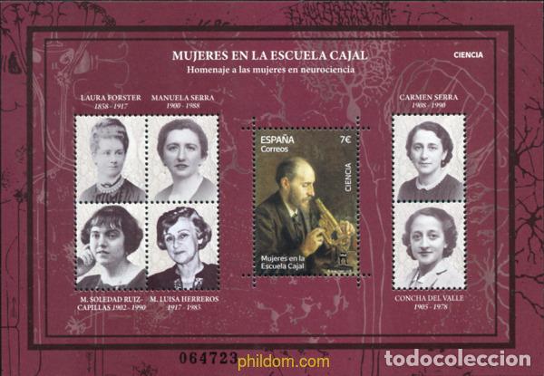Sellos: 771880 MNH ESPA&Ntilde;A 2025 CIENCIA. MUJERES EN LA ESCUELA CAJAL.