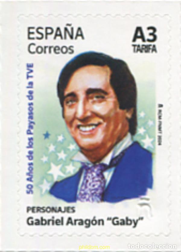 Sellos: 726344 MNH ESPA&Ntilde;A 2024 PERSONAJES. GABRIEL ARAG&Oacute;N, &rdquo;GABY&rdquo;. 50 A&Ntilde;OS DE LOS PAYASOS DE LA TVE.