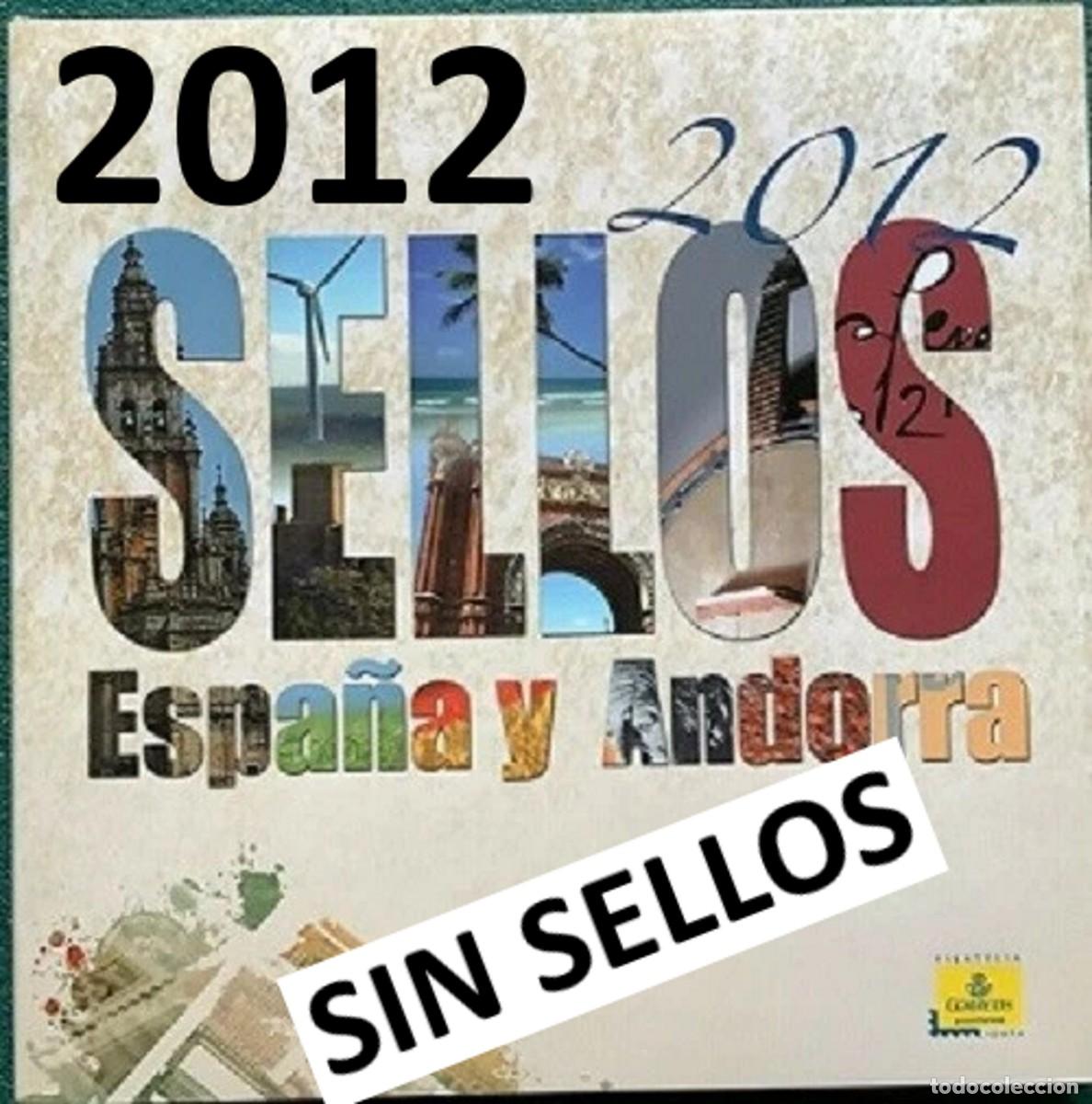 Sellos: VALORES EN EL TIEMPO. LIBRO DE CORREOS A&Ntilde;O 2012. SIN SELLOS EST&Aacute; PERFECTO CON PROTECTORES