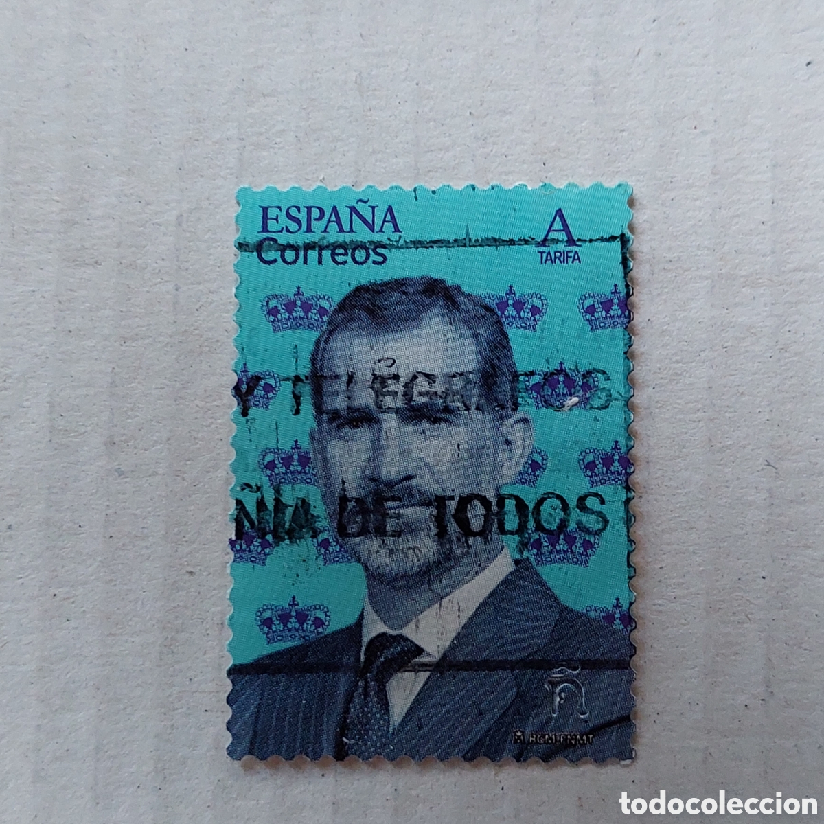 Sellos: 2020 Espa&ntilde;a Usado Serie B&aacute;sica Felipe VI tarifa A