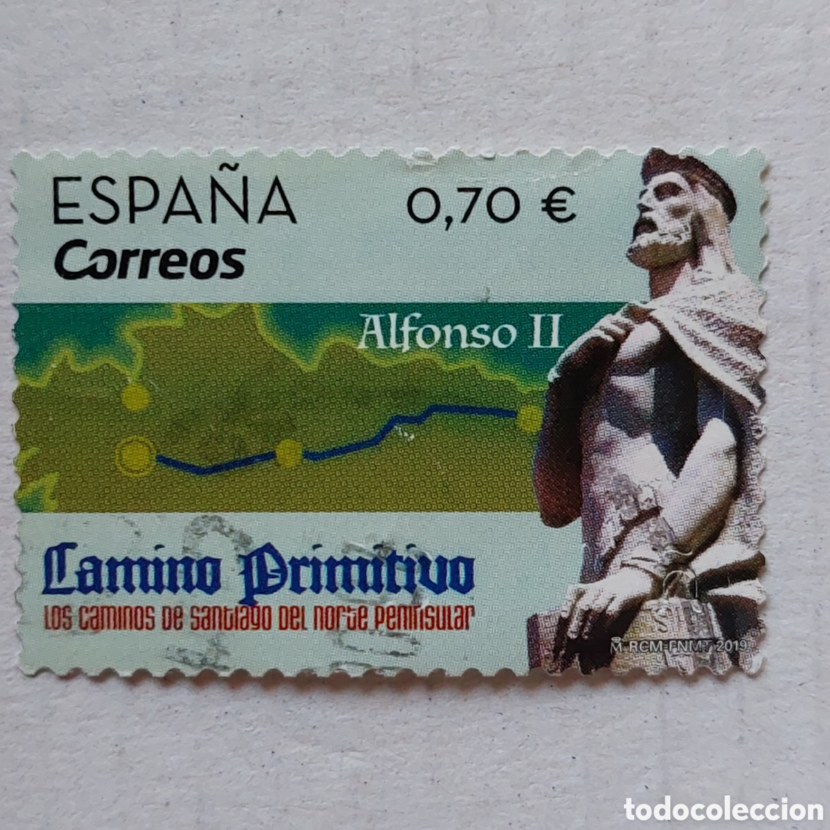 Sellos: 2019 Espa&ntilde;a Usado Camino primitivo Alfonso II