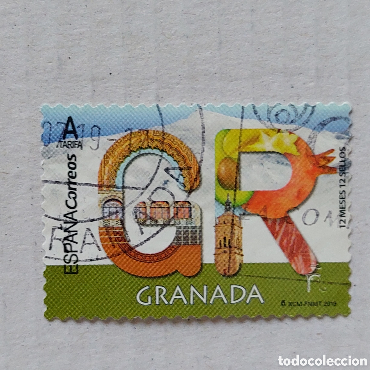 Sellos: 2019 Espa&ntilde;a Usado Provincias Granada