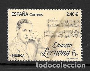 Sellos: ESPA&Ntilde;A 2025. MUSICA. ERNESTO LECUONA. EDIFIL 5842. USADO