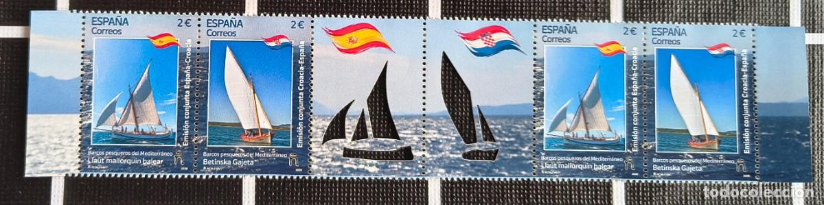Sellos: ESPA&Ntilde;A 2026 CONJUNTA CON CROACIA BARCOS PESQUEROS DEL MEDITERR&Aacute;NEO LLA&Uuml;T MALLORQU&Iacute;N Y BETINSKA 5936
