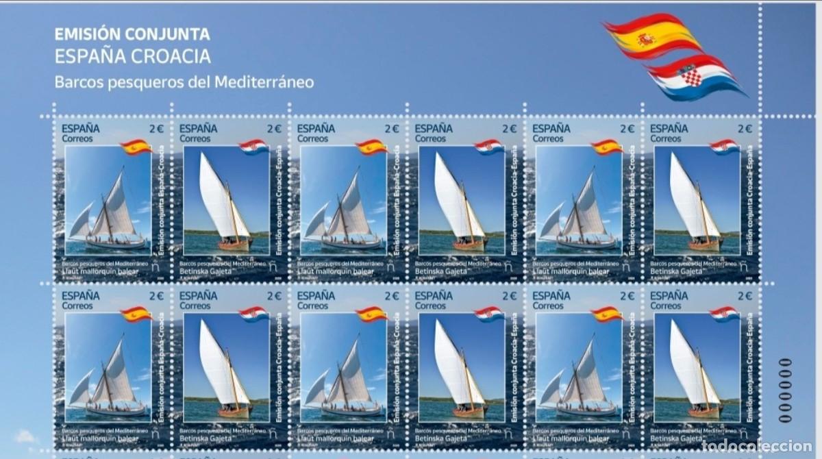 Sellos: ESPA&Ntilde;A 2026 CONJUNTA CON CROACIA BARCOS PESQUEROS DEL MEDITERR&Aacute;NEO LLA&Uuml;T (MALLORCA) BETINSKA GAJETA