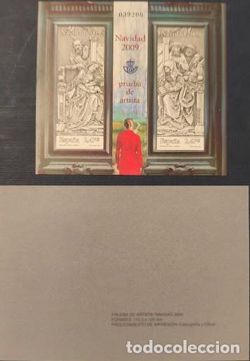Sellos: Prueba de Artista - Navidad 2009 / Calcograf&iacute;a y &Oacute;fset / Numerada / NUEVA