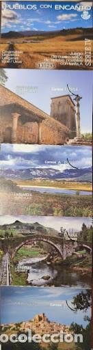 Sellos: Hoja de Muestra &rdquo;Pueblos con Encanto - Serie IV&rdquo; - 4 Sellos Tarifa A - Filatelia Correos