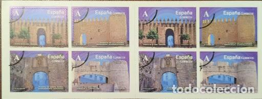 Sellos: Carnet de muestra (con se&ntilde;al circular) - 8 sellos Arcos y Puertas Monumentales (Tarifa A / Correos)