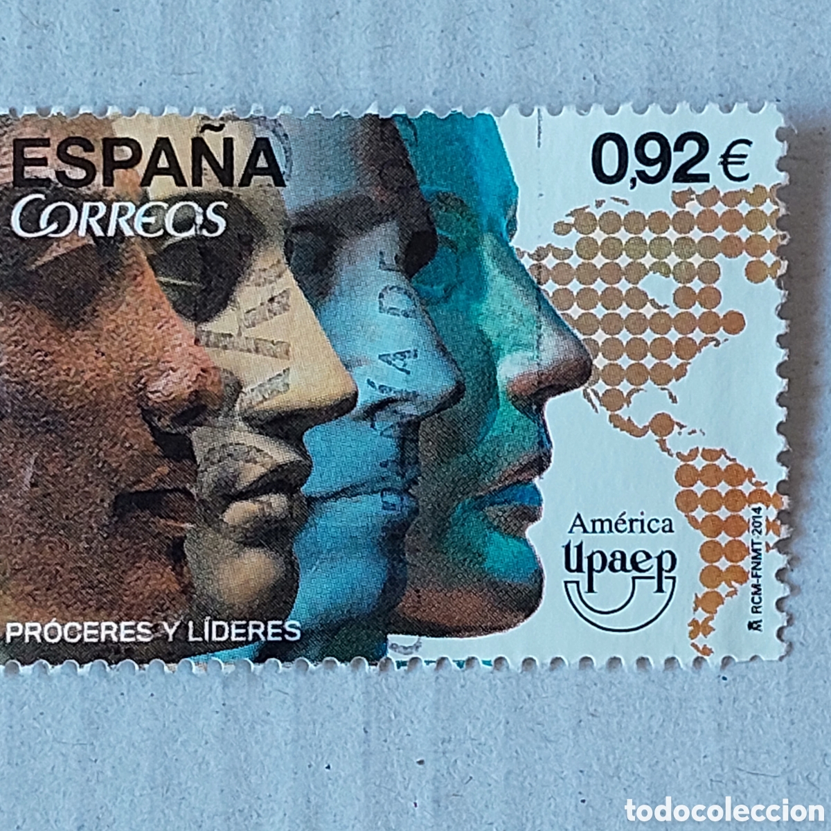 Sellos: 2014 Espa&ntilde;a Usado Pr&oacute;ceres y L&iacute;deres UPAEP