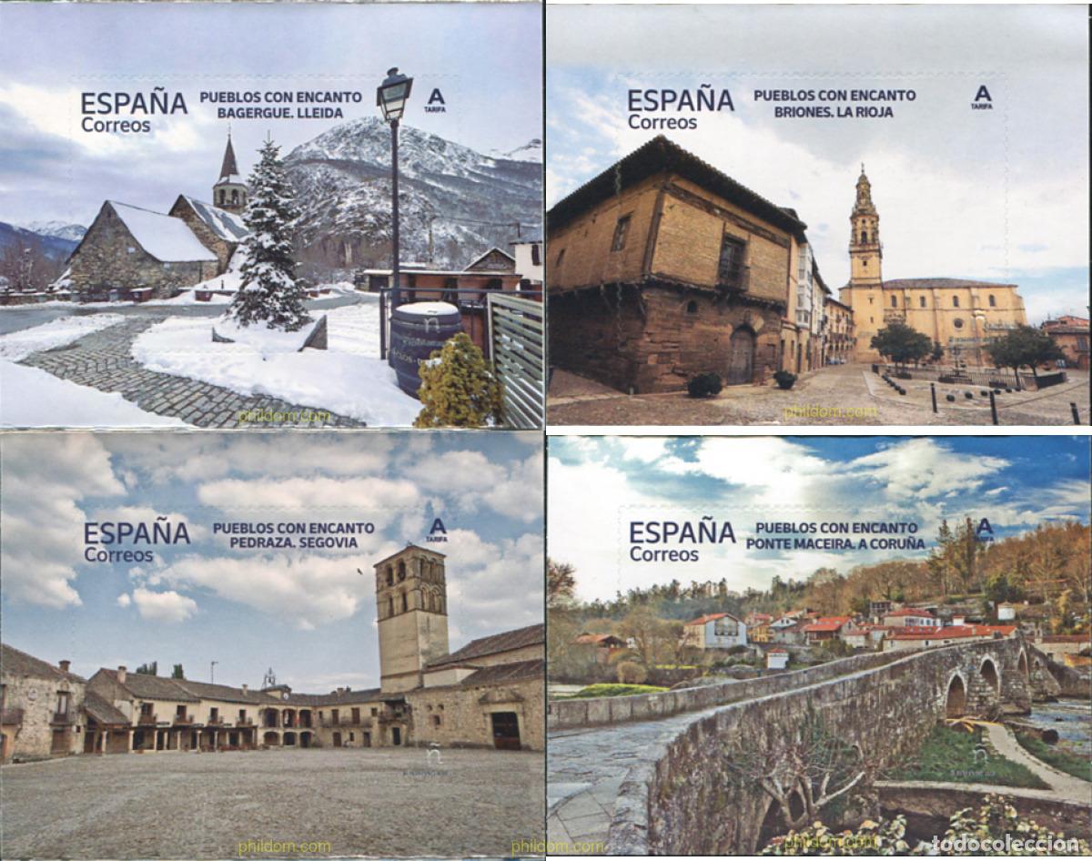 Sellos: 699571 MNH ESPA&Ntilde;A 2023 PUEBLOS CON ENCANTO. BAGERGUE, LLEIDA - BRIONES, LA RIOJA - PEDRAZA, SEGOVI