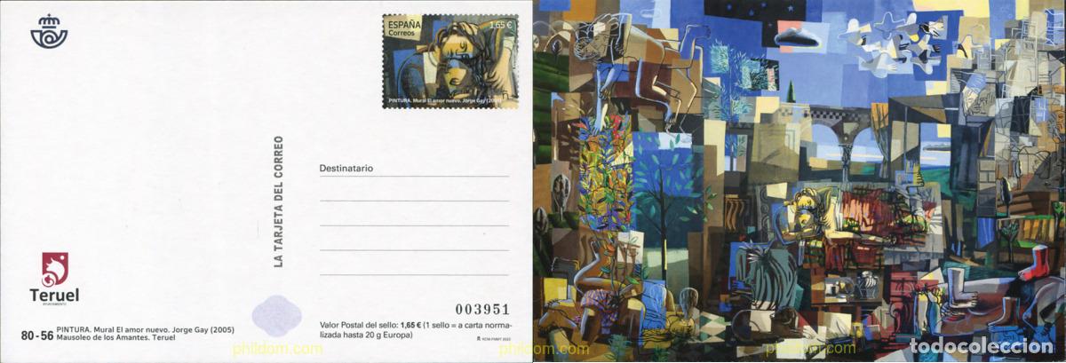 Sellos: 701530 MNH ESPA&Ntilde;A 2023 PINTURA. MURAL EL AMOR NUEVO. JORGE GAY (2005)