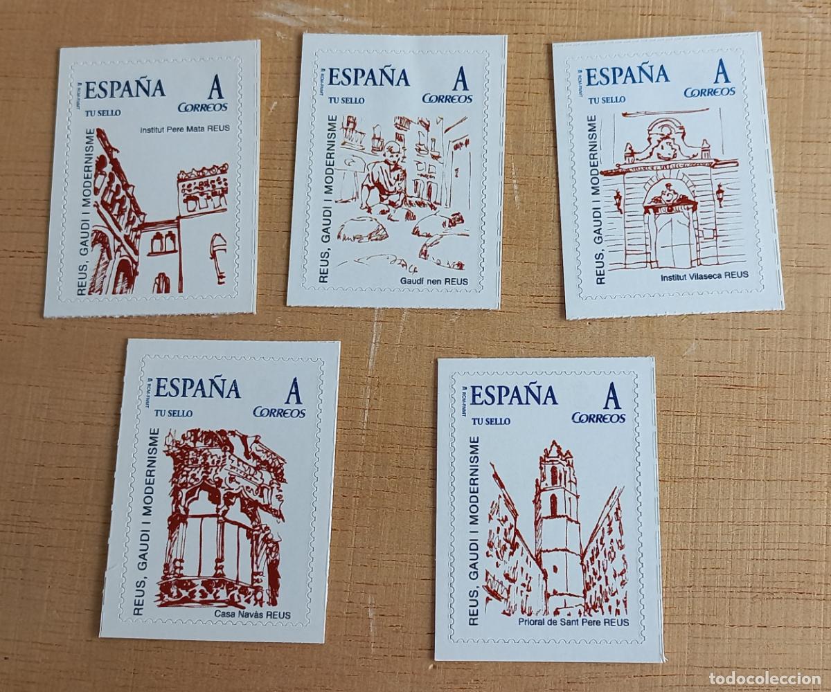 Sellos: ESPA&Ntilde;A TU SELLO REUS GAUD&Iacute; Y EL MODERNISMO. 5 SELLOS TARIFA A.