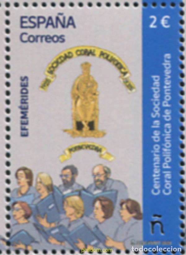 Sellos: 758053 MNH ESPA&Ntilde;A 2025 EFEM&eacute;RIDES. CENTENARIO DE LA SOCIEDAD CORAL POLIF&oacute;NICA DE PONTEVEDRA.