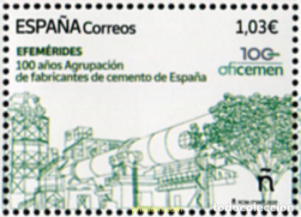 Sellos: 755599 MNH ESPA&Ntilde;A 2025 EFEM&eacute;RIDES. 100 A&ntilde;OS AGRUPACI&oacute;N DE FABRICANTES DE CEMENTO DE ESPA&ntilde;A - O