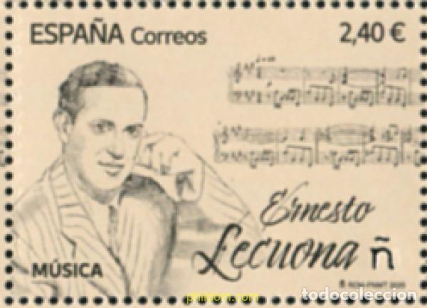 Sellos: 765184 MNH ESPA&Ntilde;A 2025 M&uacute;SICA. ERNESTO LECUONA.