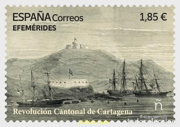 Sellos: 767806 MNH ESPA&Ntilde;A 2025 EFEM&eacute;RIDES - REVOLUCI&oacute;N CANTONAL DE CARTAGENA