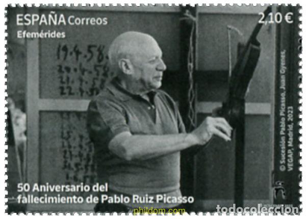 Sellos: 706755 MNH ESPA&Ntilde;A 2023 EFEM&Eacute;RIDES. 50 A&Ntilde;OS DEL FALLECIMIENTO DE PABLO RUIZ PICASSO
