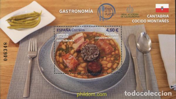 Sellos: 712964 MNH ESPA&Ntilde;A 2023 GASTRONOM&Iacute;A: ESPA&Ntilde;A EN 19 PLATOS. CANTABRIA. COCIDO MONTA&Ntilde;&Eacute;S.