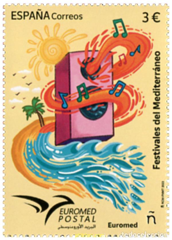 Sellos: 712523 MNH ESPA&Ntilde;A 2023 EUROMED. FESTIVALES DEL MEDITERR&Aacute;NEO
