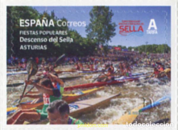 Sellos: 712967 MNH ESPA&Ntilde;A 2023 FIESTAS POPULARES. DESCENSO DEL SELLA. ASTURIAS.