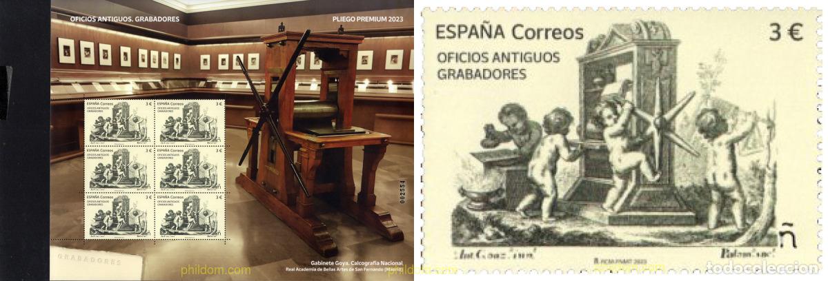 Sellos: 714250 MNH ESPA&Ntilde;A 2023 OFICIOS ANTIGUOS - GRABADORES