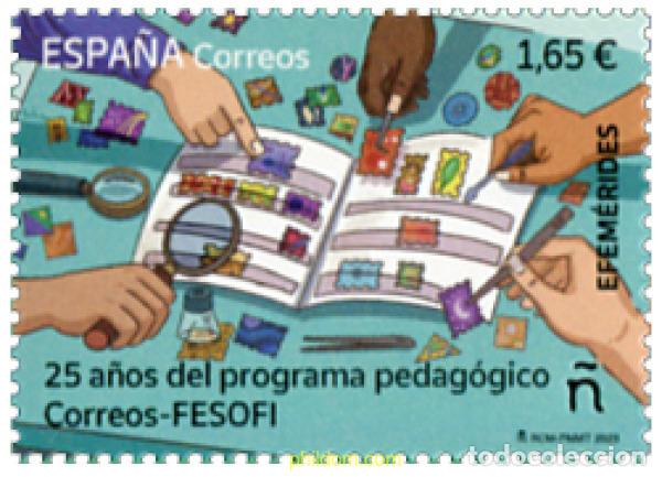 Sellos: 714813 MNH ESPA&Ntilde;A 2023 EFEM&Eacute;RIDES. 25 A&Ntilde;OS DEL PROGRAMA PEDAG&Oacute;GICO CORREOS-FESOFI
