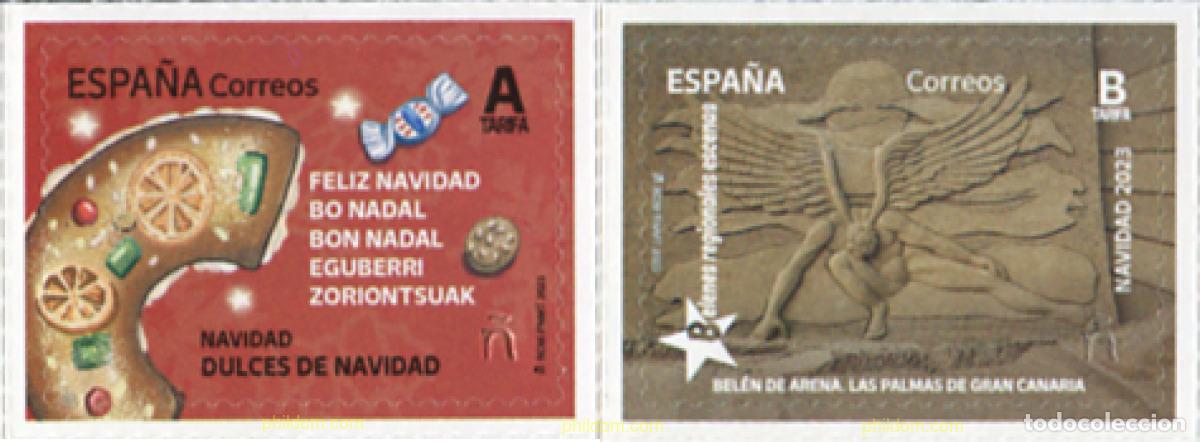 Sellos: 719499 MNH ESPA&Ntilde;A 2023 NAVIDAD. DULCES DE NAVIDADES Y BELENES REGIONALES