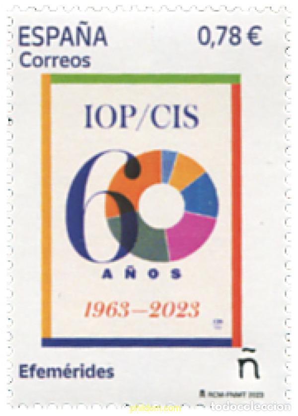 Sellos: 719502 MNH ESPA&Ntilde;A 2023 60 ANI. CREACI&Oacute;N INSTITUTO OPINI&Oacute;N P&Uacute;BLICA (IOP) Y CENTRO DE INVESTIGACI