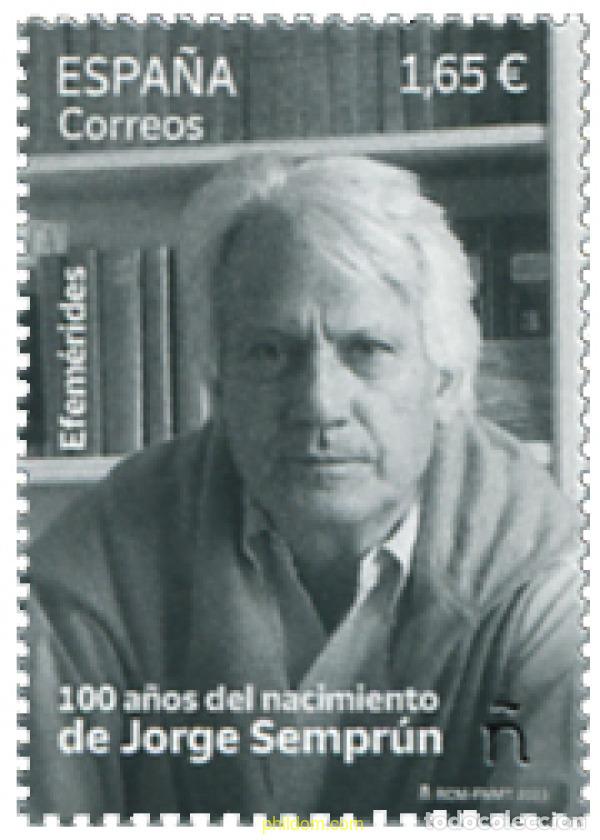 Sellos: 719501 MNH ESPA&Ntilde;A 2023 100 A&Ntilde;OS DEL NACIMIENTO DE JORGE SEMPR&Uacute;N.