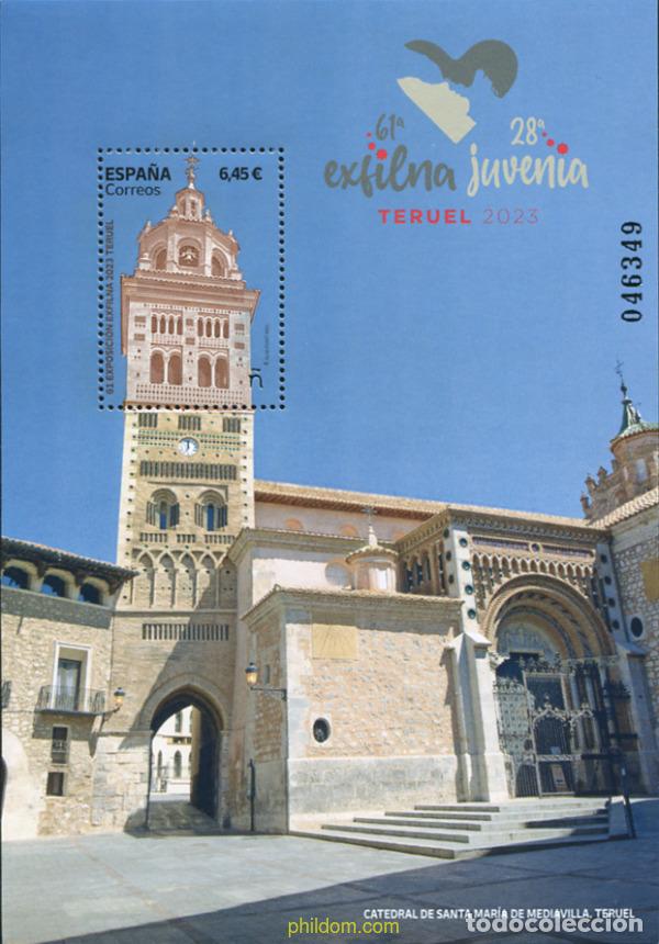Sellos: 702140 MNH ESPA&Ntilde;A 2023 EXFILNA 2023. TERUEL. CATEDRAL DE SANTA MARIA DE MEDIAVILLA