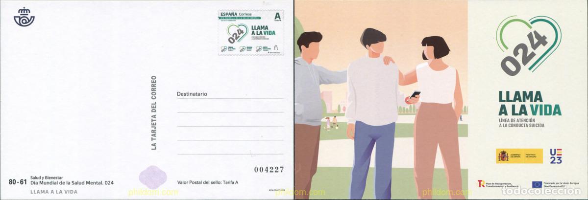 Sellos: 716836 MNH ESPA&Ntilde;A 2023 SALUD Y BIENESTAR. D&Iacute;A MUNDIAL DE LA SALUD MENTAL. 024.