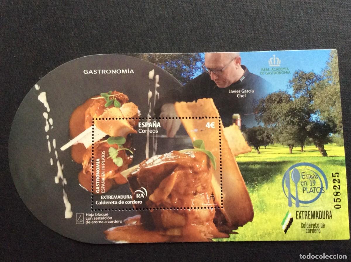 Sellos: ESPA&Ntilde;A N&ordm; EDIFIL 5420*** A&Ntilde;O 2020. GASTRONOMIA. EXTREMADURA. CALDERETA DE CORDERO