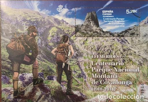 Sellos: Bloque / Hojita MUESTRA - Efem&eacute;rides: Centenario Parque Nacional Monta&ntilde;a de Covadonga