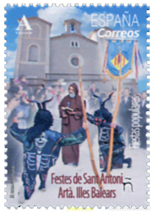Sellos: 580322 MNH ESPA&Ntilde;A 2018 FIESTAS POPULARES. FESTES DE SANT ANTONI. ART&Agrave;. ILLES BALEARS