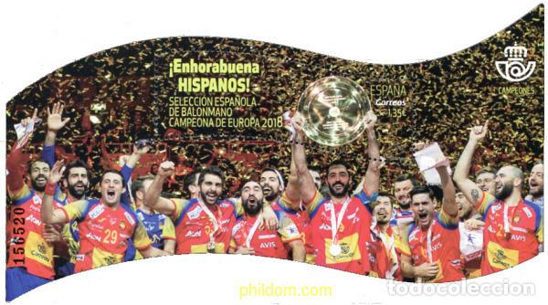 Sellos: 582064 MNH ESPA&Ntilde;A 2018 SELECCI&Oacute;N ESPA&Ntilde;OLA DE BALONMANO