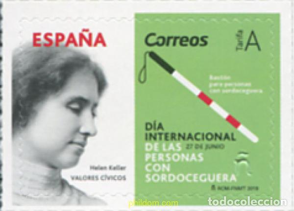 Sellos: 589499 MNH ESPA&Ntilde;A 2018 DIA INTERNACIONAL DE LAS PERSONAS CON SORDOCEGUERA