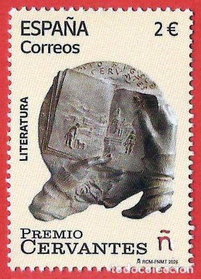 Sellos: Espa&ntilde;a. 2026. Literatura. Premio Cervantes