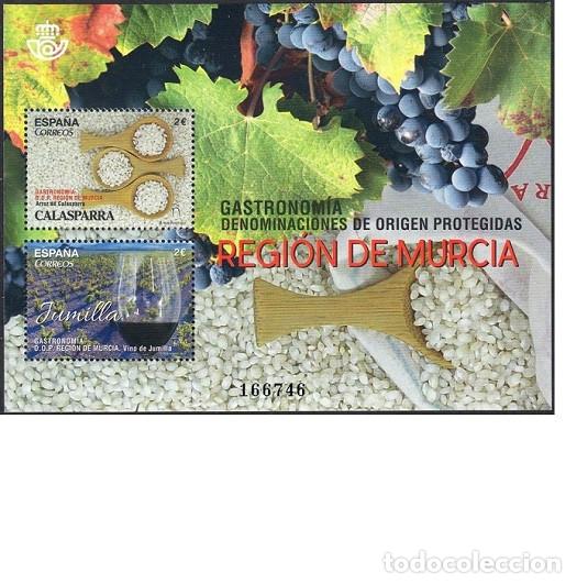 Sellos: Edifil 5167 MNH Arroz de Calasparra y Vino de Jumilla Regi&oacute;n de Murcia sin fija sellos Espa&ntilde;a 2017