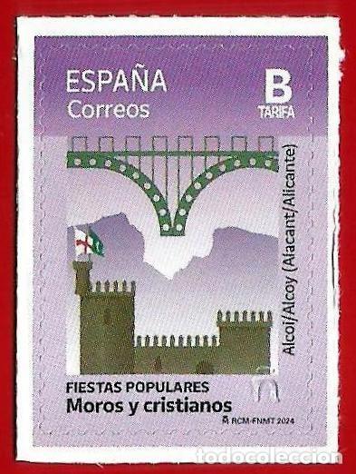Sellos: Espa&ntilde;a. 2024. Edifil # 5738. Fiestas Populares. Moros y Cristianos. Alcoy (Alicante)