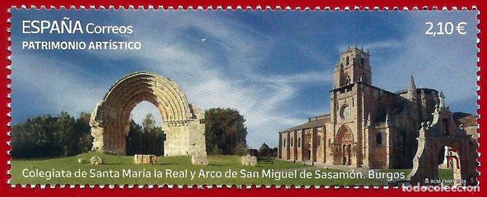 Sellos: Espa&ntilde;a. 2024. Edifil # 5761. Colegiata Sta. Maria la Real y Arco de San Miguel. Sasamon. Burgos