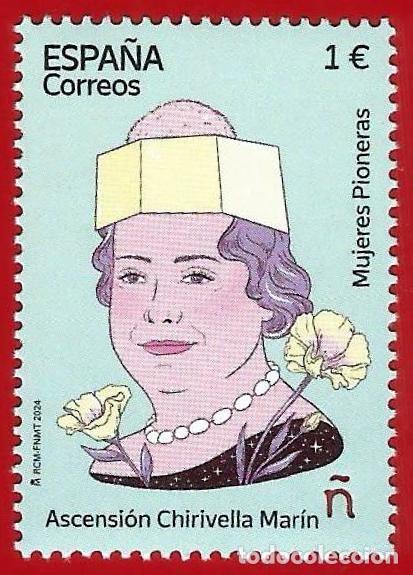 Sellos: Espa&ntilde;a. 2024. Edifil # 5773. Mujeres Pioneras. Ascension Chirivella Marin